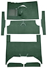 F9161713 1960-65 Falcon/Comet 4-Door Wagon L6 w/ Floor Shift; Cut & Sewn; Loop Carpet; Kit; Dark Green - image 1