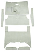 F9161723 1960-65 Falcon/Comet 4-Door Wagon L6 w/ Floor Shift; Cut & Sewn; Loop Carpet; Kit; Silver - image 1