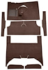 F9161730 1960-65 Falcon/Comet 4-Door Wagon L6 w/ Floor Shift; Cut & Sewn; Loop Carpet; Kit; Dark Brown - image 1