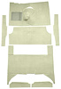 F9161744 1960-65 Falcon/Comet 4-Door Wagon L6 w/ Floor Shift; Cut & Sewn; Loop Carpet; Kit; Fawn Sandalwood - image 1