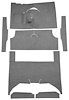 F9161747 1960-65 Falcon/Comet 4-Door Wagon L6 w/ Floor Shift; Cut & Sewn; Loop Carpet; Kit; Gunmetal Gray - image 1