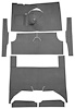 F9161757 1960-65 Falcon/Comet 4-Door Wagon L6 w/ Floor Shift; Cut & Sewn; Loop Carpet; Kit; Charcoal - image 1