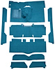 F9161804 1963-65 Falcon/Comet Convertible L6 w/ Floor Shift; Cut & Sewn; Loop Carpet; Kit; Bright Blue - image 1