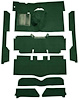 F9161813 1963-65 Falcon/Comet Convertible L6 w/ Floor Shift; Cut & Sewn; Loop Carpet; Kit; Dark Green - image 1