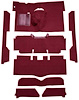 F9161815 1963-65 Falcon/Comet Convertible L6 w/ Floor Shift; Cut & Sewn; Loop Carpet; Kit; Maroon - image 1
