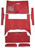 F9161902 1960-65 Falcon/Comet 4-Door Wagon w/ Column Shift; Cut & Sewn; Loop Carpet; Kit; Red - image 1