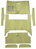 F9161909 1960-65 Falcon/Comet 4-Door Wagon w/ Column Shift; Cut & Sewn; Loop Carpet; Kit; Ivy Gold - image 1