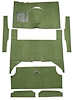 F9161919 1960-65 Falcon/Comet 4-Door Wagon w/ Column Shift; Cut & Sewn; Loop Carpet; Kit; Moss Green - image 1