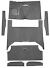 F9161947 1960-65 Falcon/Comet 4-Door Wagon w/ Column Shift; Cut & Sewn; Loop Carpet; Kit; Gunmetal Gray - image 1