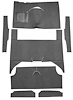 F9161957 1960-65 Falcon/Comet 4-Door Wagon w/ Column Shift; Cut & Sewn; Loop Carpet; Kit; Charcoal - image 1