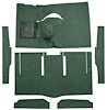 F9162413 1963-65 Falcon/Comet Hardtop L6 w/ Floor Shift; Cut & Sewn; Loop Carpet; Kit; Dark Green - image 1