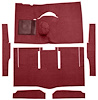 F9162415 1963-65 Falcon/Comet Hardtop L6 w/ Floor Shift; Cut & Sewn; Loop Carpet; Kit; Maroon - image 1