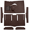 F9162430 1963-65 Falcon/Comet Hardtop L6 w/ Floor Shift; Cut & Sewn; Loop Carpet; Kit; Dark Brown - image 1