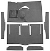 F9162447 1963-65 Falcon/Comet Hardtop L6 w/ Floor Shift; Cut & Sewn; Loop Carpet; Kit; Gunmetal Gray - image 1