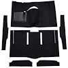 F9162601 1963-65 Falcon/Comet 2-Door Hardtop w/ Column Shift; Cut & Sewn; Loop Carpet; Kit; Black - image 1