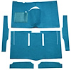 F9162604 1963-65 Falcon/Comet 2-Door Hardtop w/ Column Shift; Cut & Sewn; Loop Carpet; Kit; Bright Blue - image 1