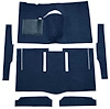 F9162612 1963-65 Falcon/Comet 2-Door Hardtop w/ Column Shift; Cut & Sewn; Loop Carpet; Kit; Dark Blue - image 1