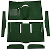 F9162613 1963-65 Falcon/Comet 2-Door Hardtop w/ Column Shift; Cut & Sewn; Loop Carpet; Kit; Dark Green - image 1