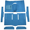 F9162662 1963-65 Falcon/Comet 2-Door Hardtop w/ Column Shift; Cut & Sewn; Loop Carpet; Kit; Ford Blue - image 1
