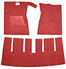 F9165902 1963 Ford Galaxie Convertible Auto/4-Speed; w/ Console Cut & Sewn; Loop Carpet; Kit; Red - image 1