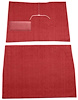F9169202 1948-52 Ford F1 w/ Low Tunnel; Cut & Sewn; Loop Carpet; Kit; Red - image 1