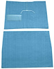 F9169241 1948-52 Ford F1 w/ Low Tunnel; Cut & Sewn; Loop Carpet; Kit; Medium Blue - image 1