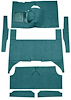 F9174306 1963-65 Falcon/Comet 4-Door Wagon V8 w/ Floor Shift; Cut & Sewn; Loop Carpet; Kit; Aqua - image 1