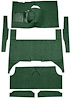 F9174313 1963-65 Falcon/Comet 4-Door Wagon V8 w/ Floor Shift; Cut & Sewn; Loop Carpet; Kit; Dark Green - image 1