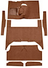 F9174318 1963-65 Falcon/Comet 4-Door Wagon V8 w/ Floor Shift; Cut & Sewn; Loop Carpet; Kit; Dark Saddle - image 1