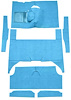 F9174341 1963-65 Falcon/Comet 4-Door Wagon V8 w/ Floor Shift; Cut & Sewn; Loop Carpet; Kit; Medium Blue - image 1