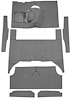 F9174347 1963-65 Falcon/Comet 4-Door Wagon V8 w/ Floor Shift; Cut & Sewn; Loop Carpet; Kit; Gunmetal Gray - image 1