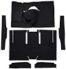 F9174601 1963-65 Falcon/Comet 2-Door Sedan/Ranchero V8 w/ Floor Shift; Cut & Sewn; Loop Carpet; Kit; Black - image 1