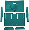 F9174606 1963-65 Falcon/Comet 2-Door Sedan/Ranchero V8 w/ Floor Shift; Cut & Sewn; Loop Carpet; Kit; Aqua - image 1
