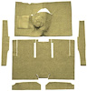 F9174609 1963-65 Falcon/Comet 2-Door Sedan/Ranchero V8 w/ Floor Shift; Cut & Sewn; Loop Carpet; Kit; Ivy Gold - image 1