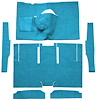 F9174641 1963-65 Falcon/Comet 2-Door Sedan/Ranchero V8 w/ Floor Shift; Cut & Sewn; Loop Carpet; Kit; Medium Blue - image 1