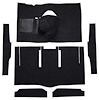 F9174801 1963-65 Falcon/Comet 2-Door Hardtop 8 Cyl w/ Floor Shift; Cut & Sewn; Loop Carpet; Kit; Black - image 1