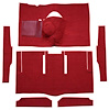 F9174802 1963-65 Falcon/Comet 2-Door Hardtop 8 Cyl w/ Floor Shift; Cut & Sewn; Loop Carpet; Kit; Red - image 1