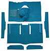 F9174804 1963-65 Falcon/Comet 2-Door Hardtop 8 Cyl w/ Floor Shift; Cut & Sewn; Loop Carpet; Kit; Bright Blue - image 1