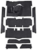 F9175001 1963-65 Falcon/Comet Convertible V8 w/ Floor Shift; Cut & Sewn; Loop Carpet; Kit; Black - image 1