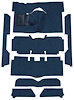 F9175012 1963-65 Falcon/Comet Convertible V8 w/ Floor Shift; Cut & Sewn; Loop Carpet; Kit; Dark Blue - image 1