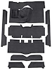 F9175057 1963-65 Falcon/Comet Convertible V8 w/ Floor Shift; Cut & Sewn; Loop Carpet; Kit; Charcoal - image 1