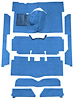 F9175062 1963-65 Falcon/Comet Convertible V8 w/ Floor Shift; Cut & Sewn; Loop Carpet; Kit; Ford Blue - image 1