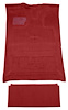 F9183602 1980-86 Ford F-Series Crew Cab w/ High Tunnel; Molded; Cutpile Carpet; Kit; Red - image 1