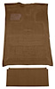 F9183624 1980-86 Ford F-Series Crew Cab w/ High Tunnel; Molded; Cutpile Carpet; Kit; Saddle - image 1