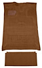 F9183652 1980-86 Ford F-Series Crew Cab w/ High Tunnel; Molded; Cutpile Carpet; Kit; Nutmeg - image 1