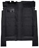 F9186601 1971-73 Galaxie/LTD 4-Door - Molded Loop Carpet Kit - Black - image 1