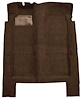 F9189130 1969-70 Galaxie 4-Door/Ranch Wagon - Molded Loop Carpet Kit - Dark Brown - image 1