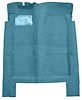 F9189141 1969-70 Galaxie 4-Door/Ranch Wagon - Molded Loop Carpet Kit - Medium Blue - image 1