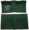 F9190313 1960-64 Fairlane/Galaxie 2-Door w/ Flat Front & Floor Shift - Loop Carpet Kit - Dark Green - image 1