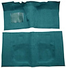 F9190316 1960-64 Fairlane/Galaxie 2-Door w/ Flat Front & Floor Shift - Loop Carpet Kit - Dark Teal - image 1